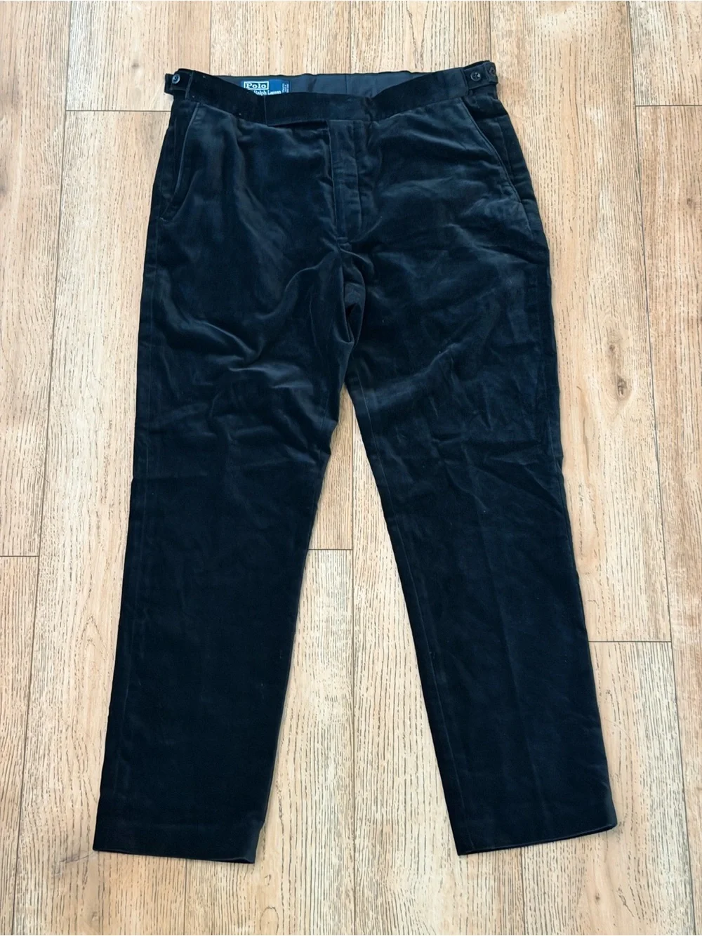Vintage Polo Ralph Lauren Men's Black Corduroy Trousers